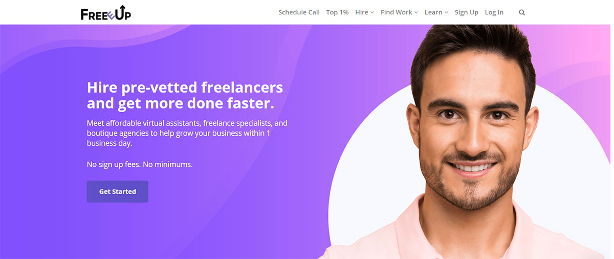 FreeeUp website