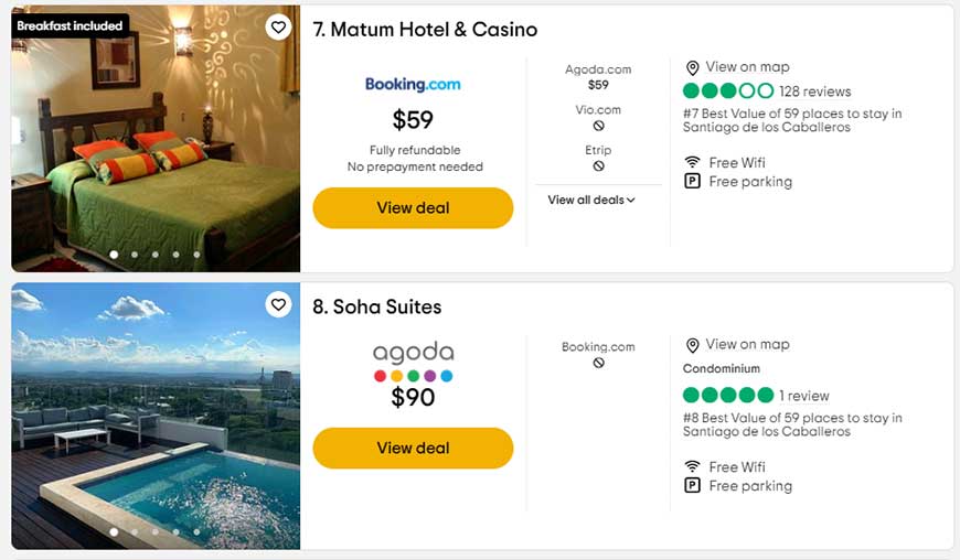 TripAdvisor Listing Example