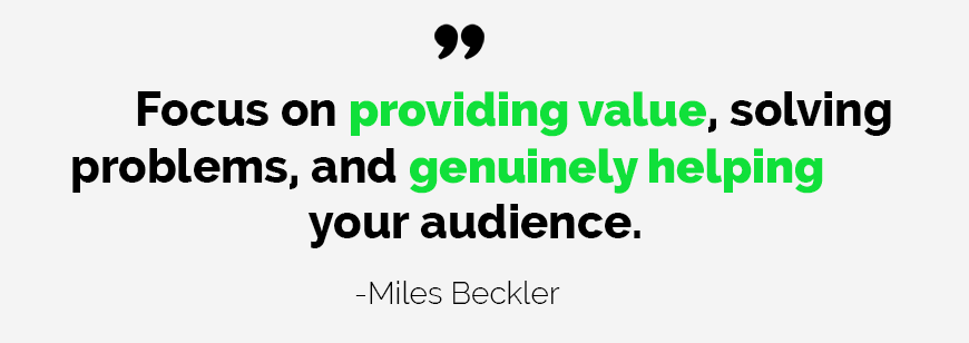 Quote by Miles Beckler
